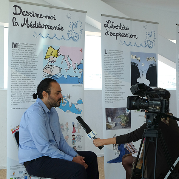 Interview de Nidhal Ghariani (Tunisie), pour France 3 PACA