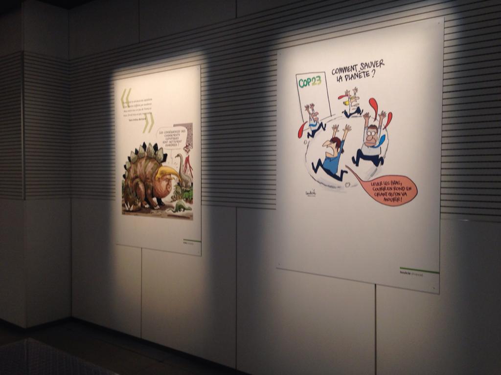 Vue of the exhibition « It’s getting warmer for the planet! » at musée MW de l’électricité de FEDACULTURA